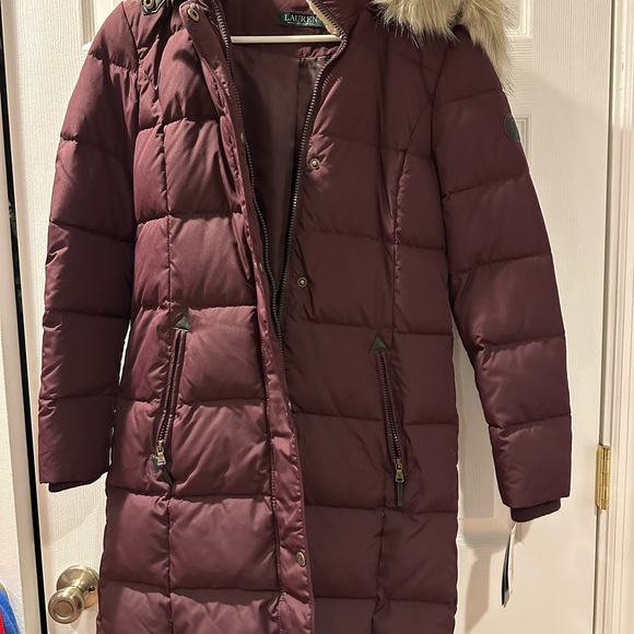 Women's Faux-Fur-Trim Hooded Down Puffer Coat - Picture 12 of 12